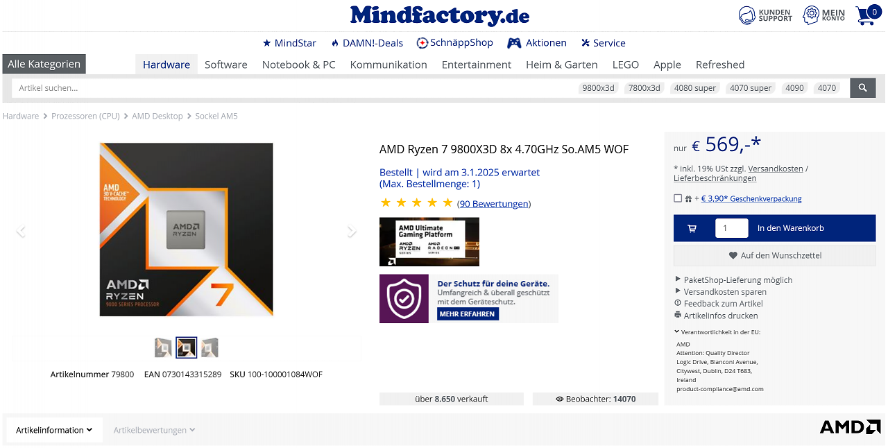 [01/01/2025] Mindfactory