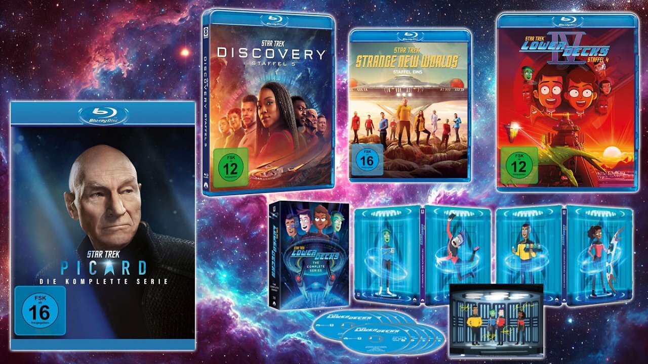 [20/01/2025] Deal vor Section 31: Amazon phasert Lower Decks, Strange New Worlds, Picard und Discovery auf Blu-ray raus