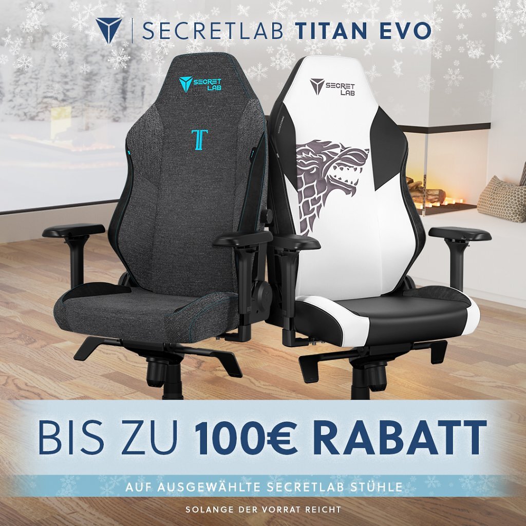 [31/01/2025] Auf Gaming-Stühle gibt es bis zu 200 Euro Preisnachlass.