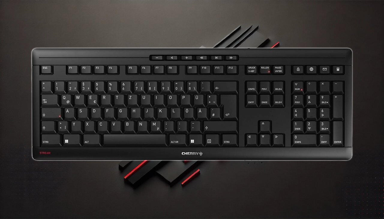 [28/01/2025] Keine Gaming-Tastatur, aber trotzdem Platz 1: Cherry Stream Keyboard für 24,99 Euro im Angebot