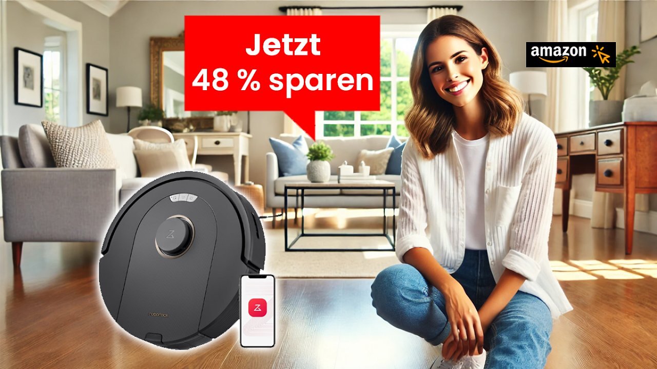 [10/01/2025] roborock Q5 Pro Saugroboter mit DuoRoller-Bürste, 5500Pa Saugkraft, 770mL Staubbehälter, 180mL Wassertank, Staubsauger Wischroboter PreciSense-LiDAR-Navigation Teppiche Tierhaare App/Alexa, Schwarz Amazon Angebot