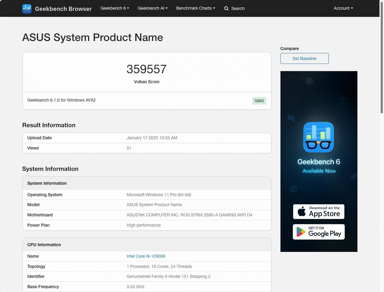 [17/01/2025] Geforce RTX 5090: Benchmarks aus Geekbench OpenCL und Vulkan (1)
