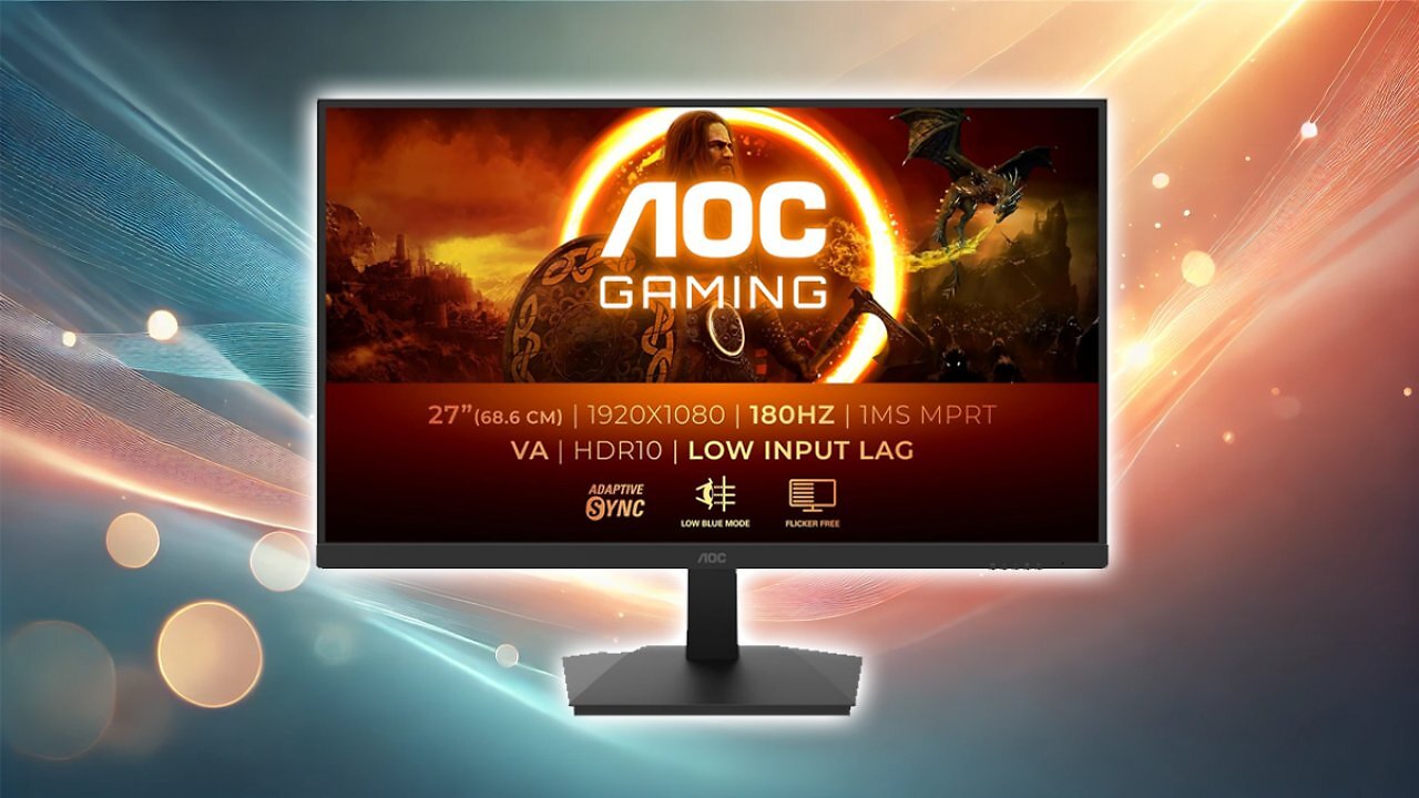 [19/02/2025] AOC Gaming 27G15N, 27-Zoll-Full-HD-Monitor, 180 Hz, schnelle VA, 1 ms, Adaptive Sync, HDR10, geringe Eingangsverzögerung (1920 x 1080, HDMI 2.0, DisplayPort 1.4) Amazon Angebot