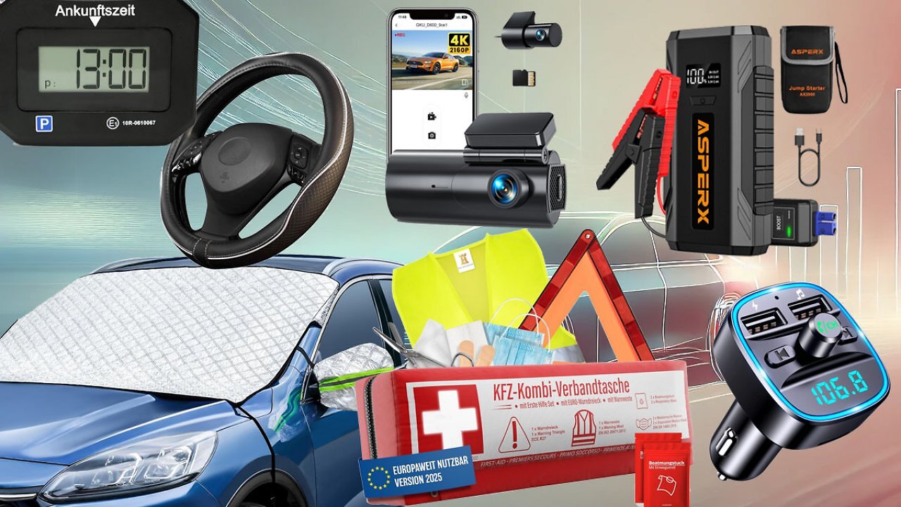 Bei Amazon Auto-Zubehör günstiger kaufen: Starthilfe-Powerbank, Dashcam, Wagenheber, Marderschreck & Co. bis -63%