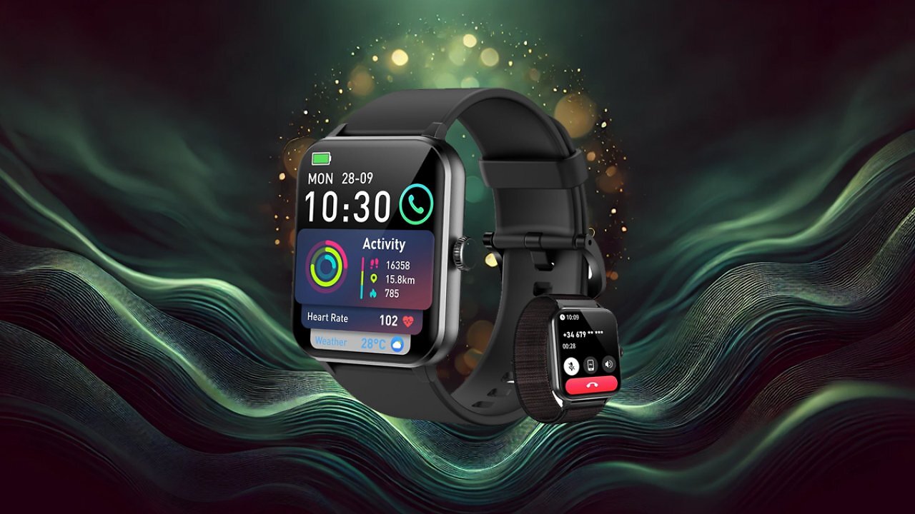 [19/02/2025] Blackview Smartwatch Herren Damen mit Telefonfunktion(Anrufe tätigen/empfangen)/Message Reminder, Sportuhr mit 100+Sportmodi, Fitnessuhr,Puls-Schlaf-Monitor, Schrittzähler, Smart Watch für Android iOS Amazon Angebot