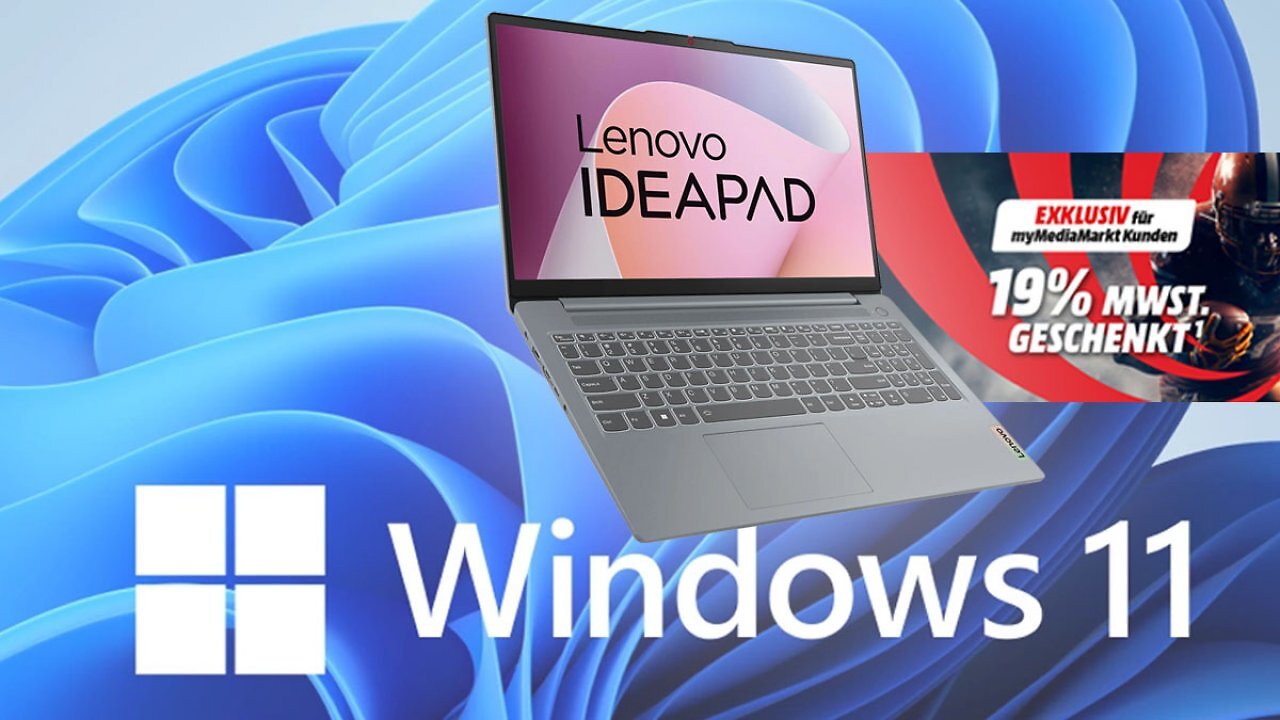 Windows-11-Laptop zum Tiefstpreis unter 400€: Lenovo IdeaPad Slim 3 (8. Gen.) mit 15,6 Zoll & AMD Ryzen 5