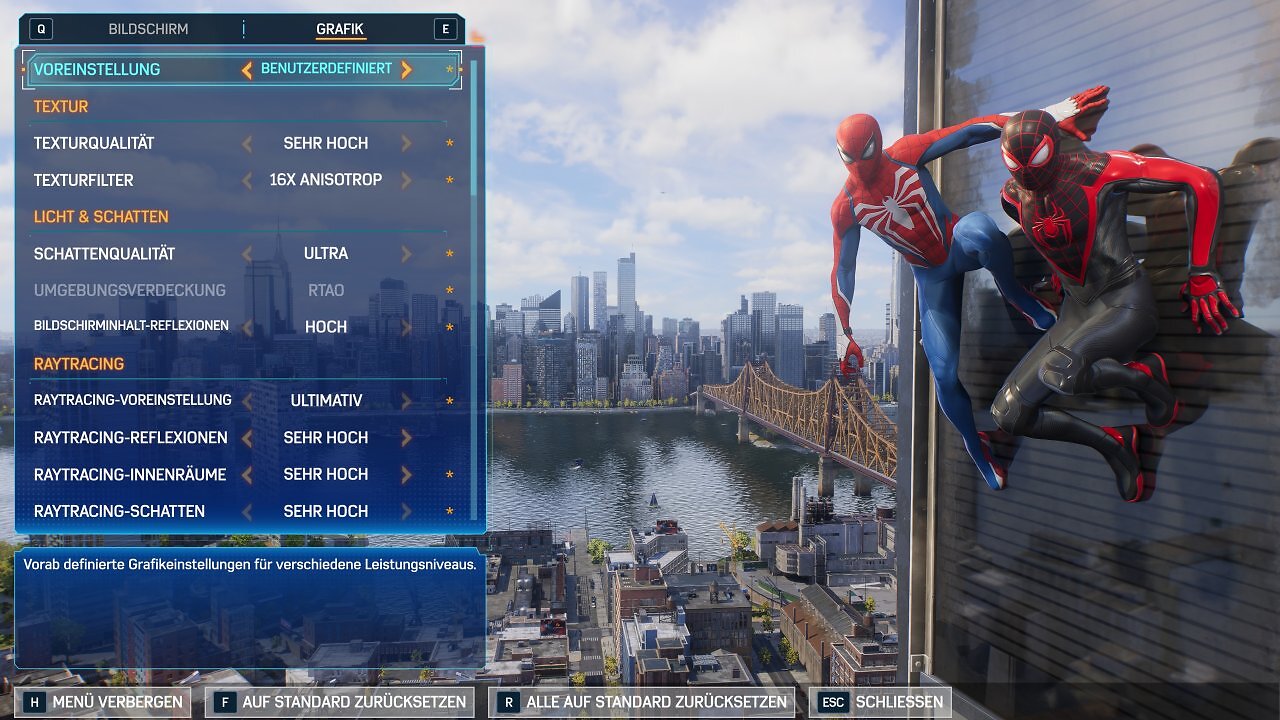 [04/02/2025] Spider-Man 2 - Grafikmenü - Grafik (1)