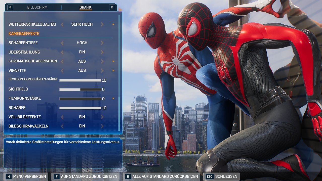 [04/02/2025] Spider-Man 2 - Grafikmenü - Grafik (3)