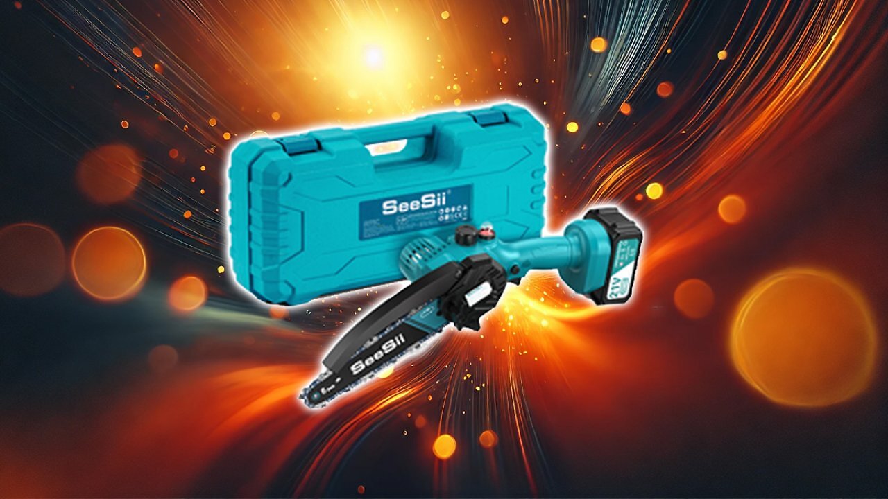 [20/02/2025] Mini Kettensäge mit Akku 8000mAh 6 Zoll, Seesii Mini Kettensäge Elektro mit Automatischer Öler und 2 Akku 4000mAh, Handkettensäge Akku für Gartenscheren Astschere Holzschneidenz Amazon Angebot