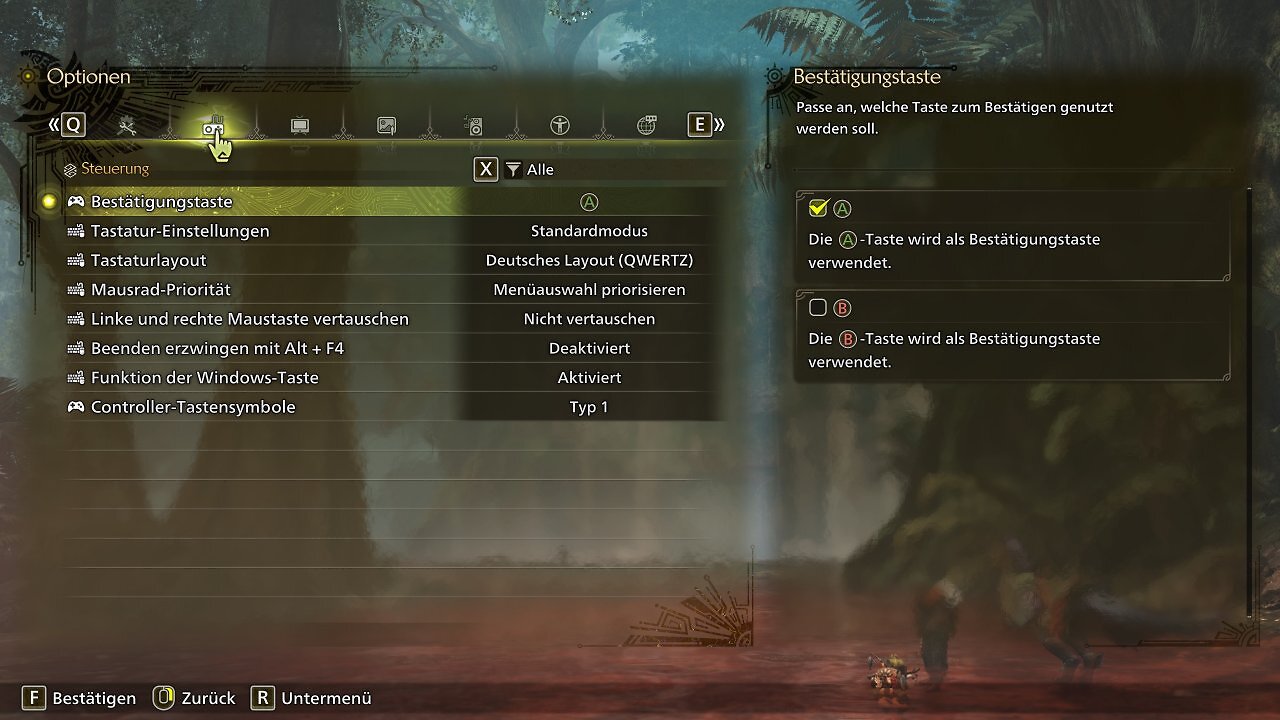 Monster Hunter Wilds - Menü - 01 - Steuerung