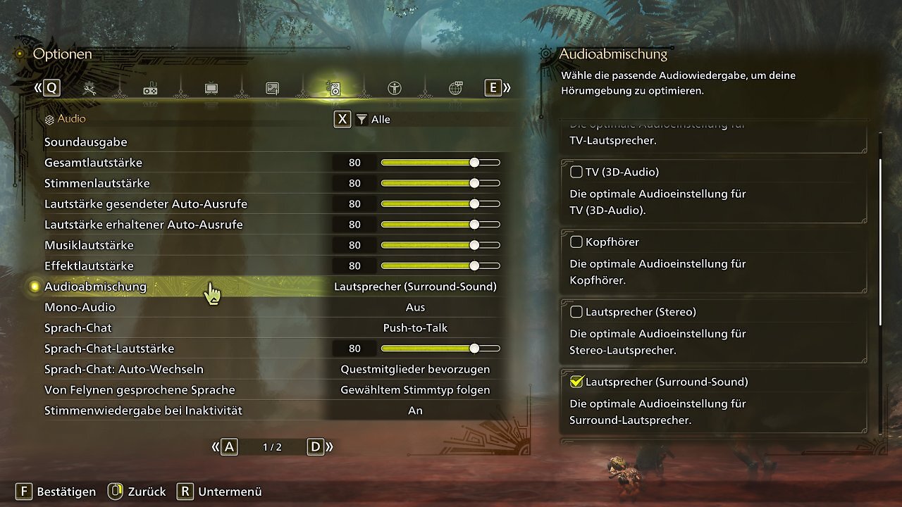 Monster Hunter Wilds - Menü - 06 - Audio