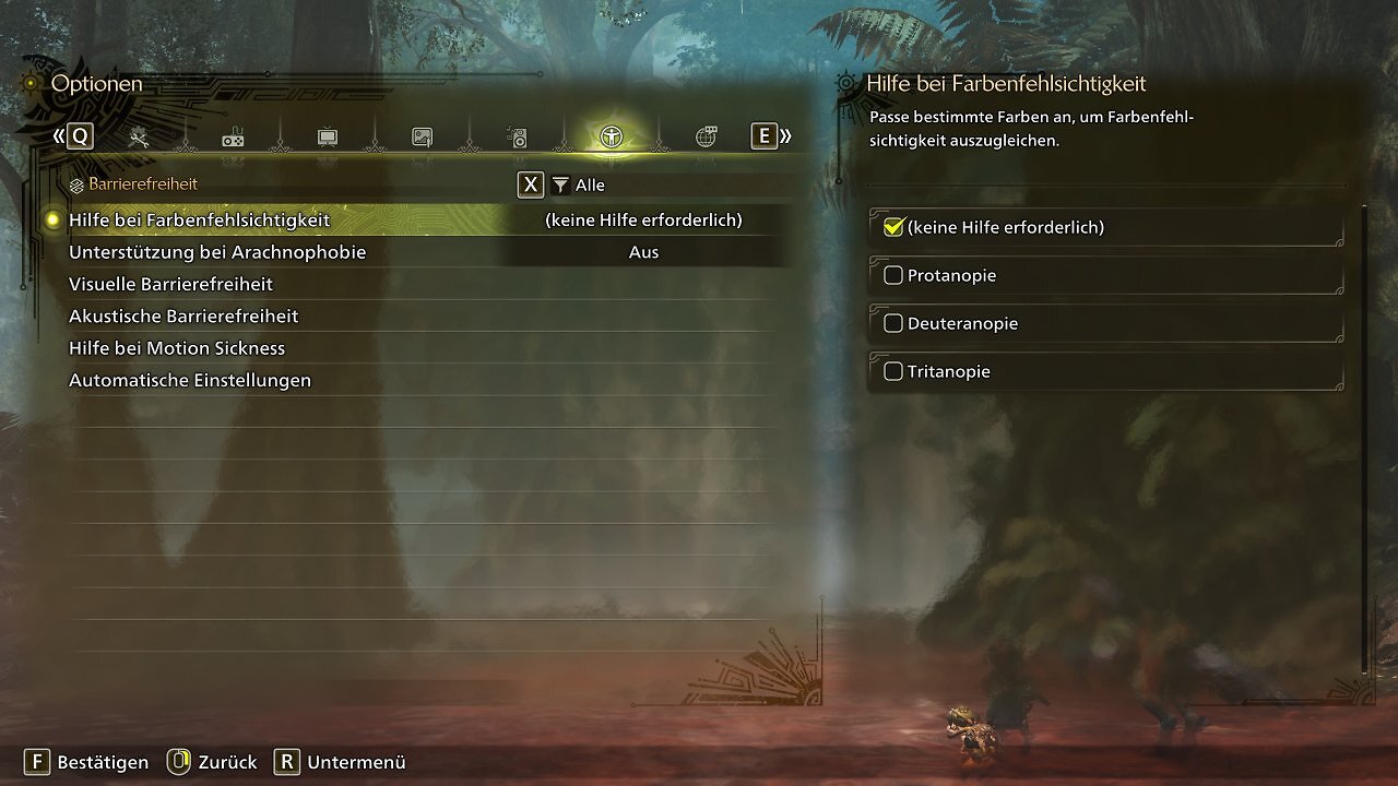 [24/02/2025] Monster Hunter Wilds - Menü - 08 - Barrierefreiheit