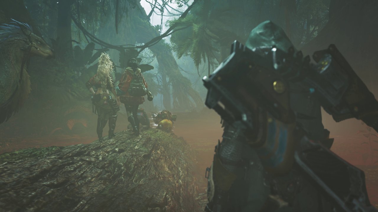 [24/02/2025] Monster Hunter Wilds nimmt Sie in den ersten Spielstunden stark an die Hand, leitet Sie durch eine Vielzahl Tutorials, Spielereignisse und gar mehrere Monster-Kämpfe. Im Karmin-Wald, den Sie hier in einer Zwischensequenz sehen, lässt uns das Spiel endlich ein wenig Freiheiten. Hier finden wir außerdem unsere Szene für die Performance-Analysen.