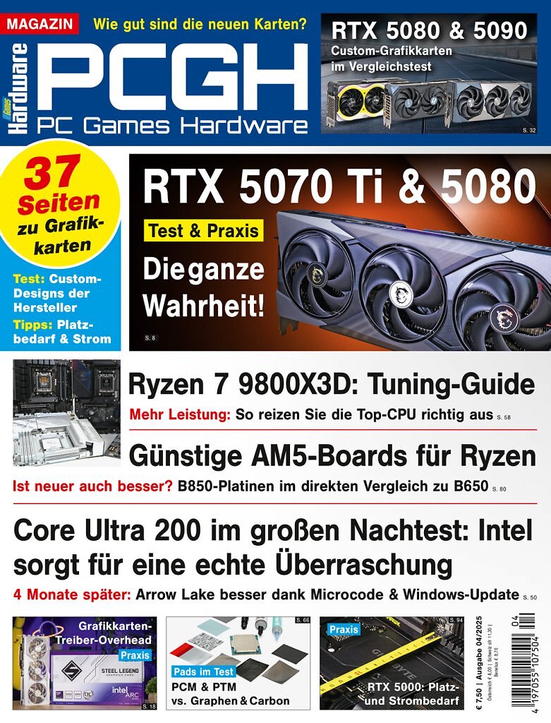 [25/02/2025] Magazin-Cover der PCGH-Ausgabe 04/2025.