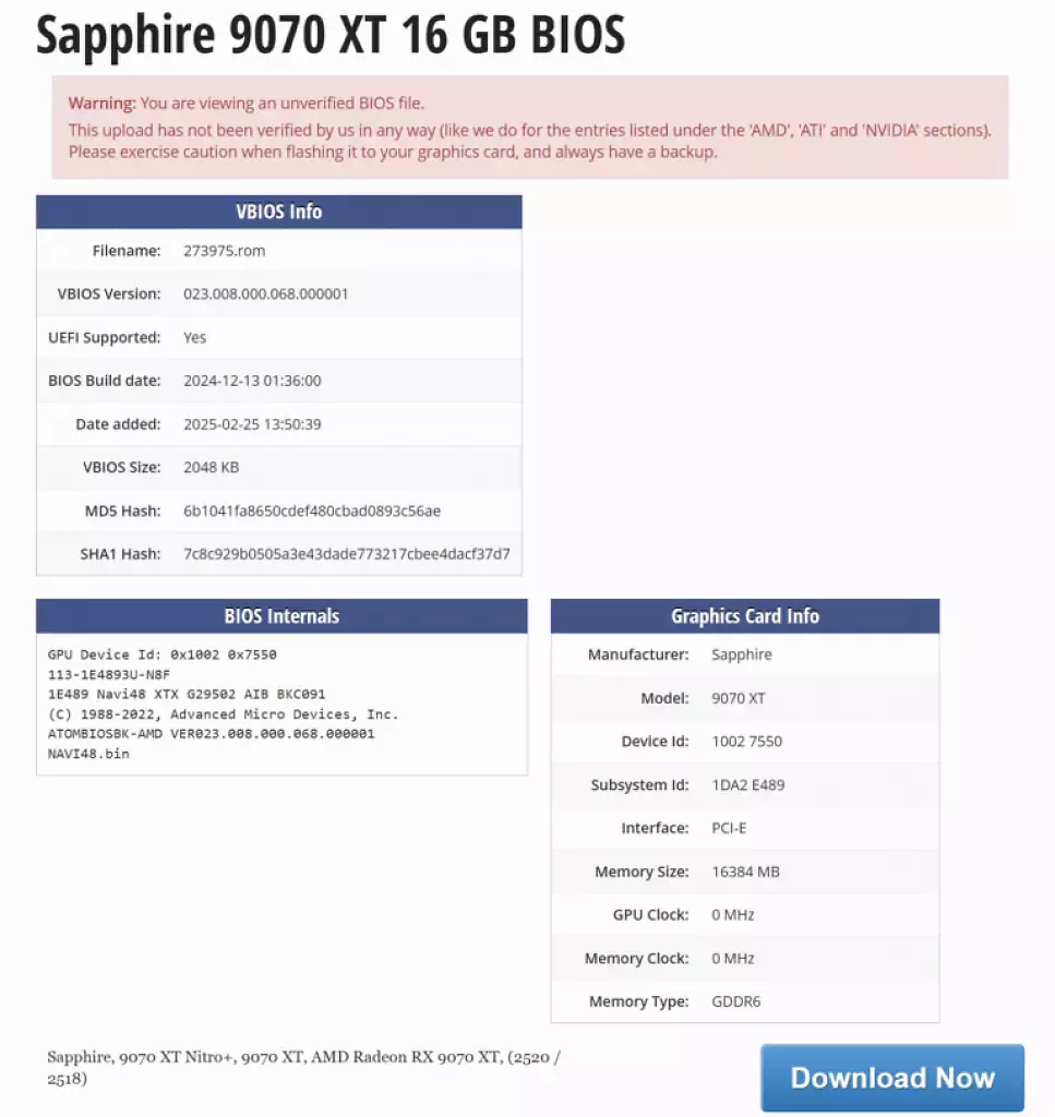 [27/02/2025] Radeon RX 9070 XT: Sapphire-BIOS bestätigt Navi 48 XTX