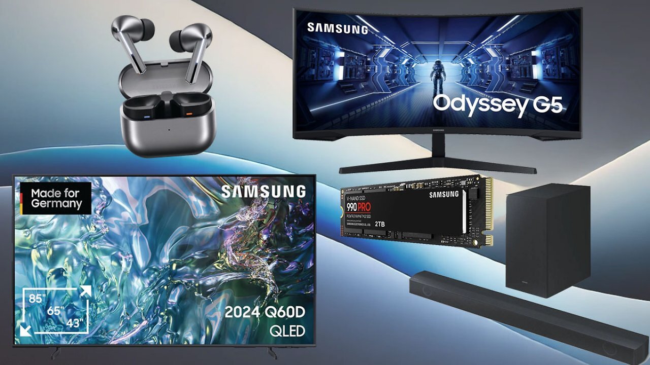 Media Markt jagt kurz Samsung ohne MwSt. raus: Fernseher, Soundbars, Gaming-Monitore, SSDs, Bluetooth-Kopfhörer