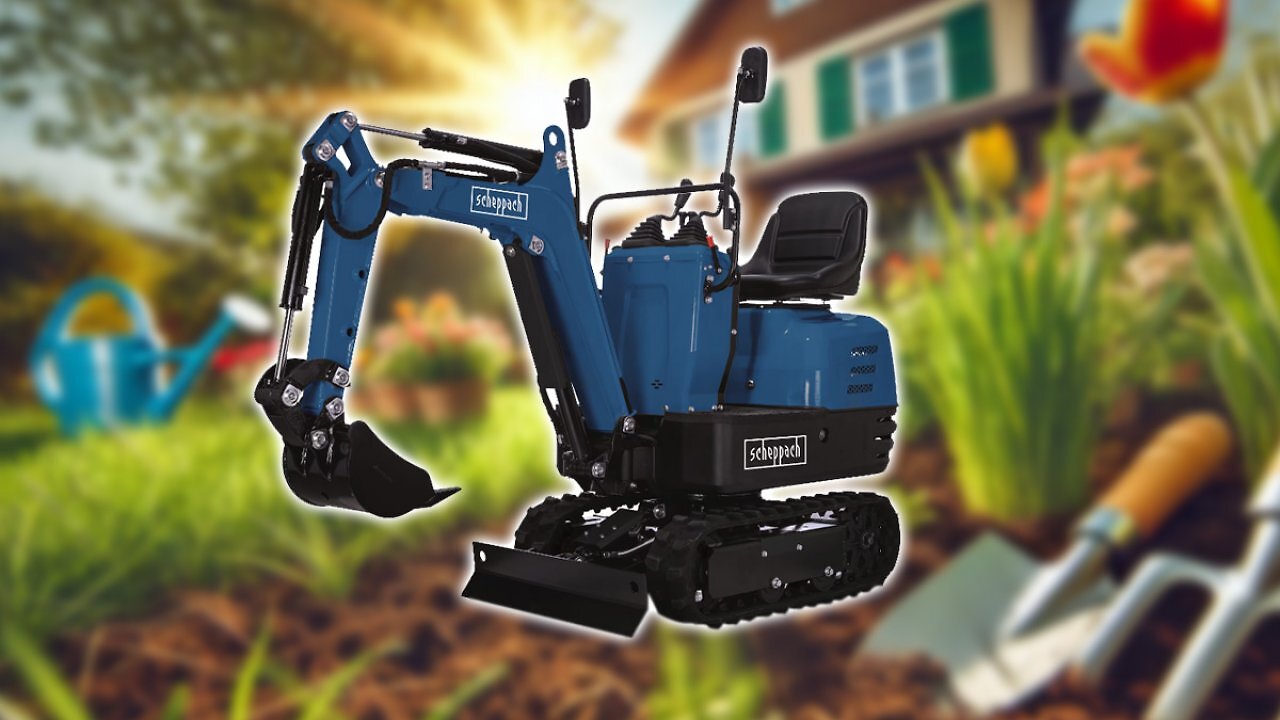 [11/02/2025] Kein Preisfehler! 5.000 Euro Rabatt auf Scheppach Mini-Bagger für Garten, Baustelle und mehr - jetzt vorbestellen!