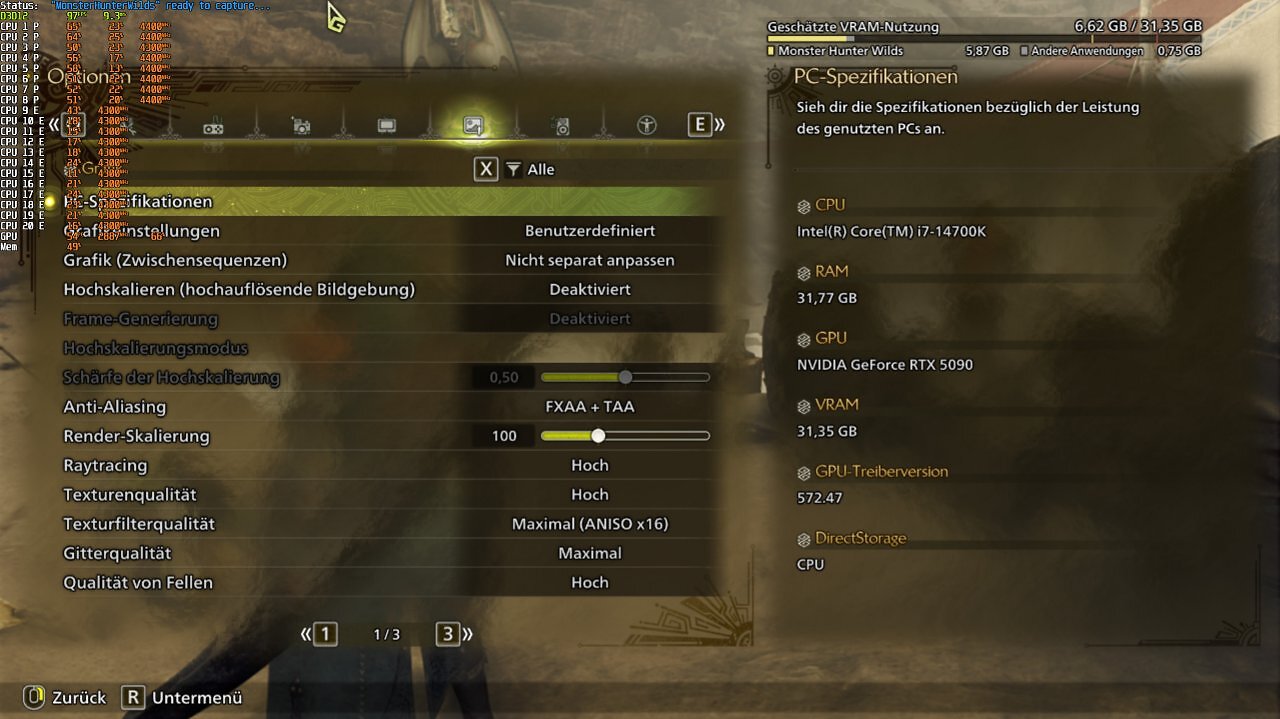 [24/02/2025] Monster Hunter Wilds im Technink-Test mit Benchmarks (und Tuning-Tipps?) (2)