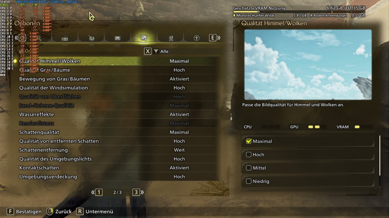 [24/02/2025] Monster Hunter Wilds im Technink-Test mit Benchmarks (und Tuning-Tipps?) (3)