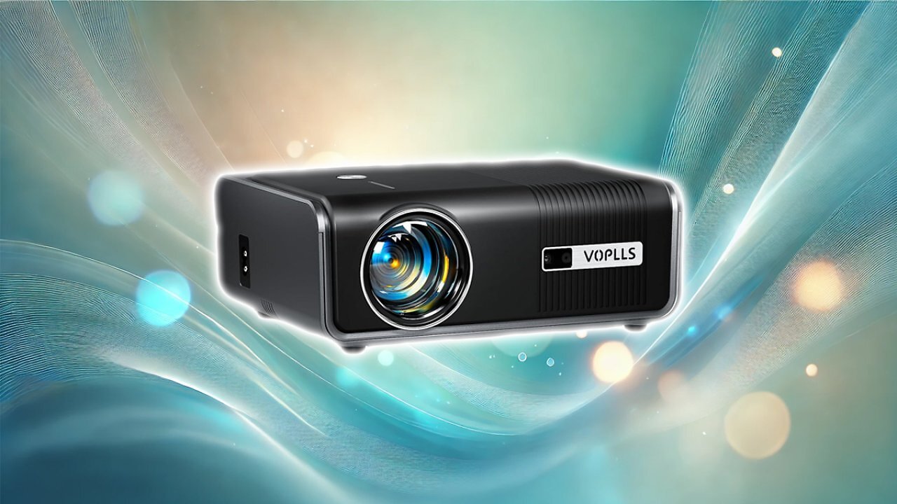 [04/02/2025] Smart Beamer【Integrierte Apps/Autofokus Keystone 】 Full HD 1080P 25000L Beamer 4K Unterstützung, VOPLLS WIFI6 Bluetooth Heimkino Video/Outdoor Beamer für Android/iPhone/PS5 Handy Projektor mit Stativ Amazon Angebot