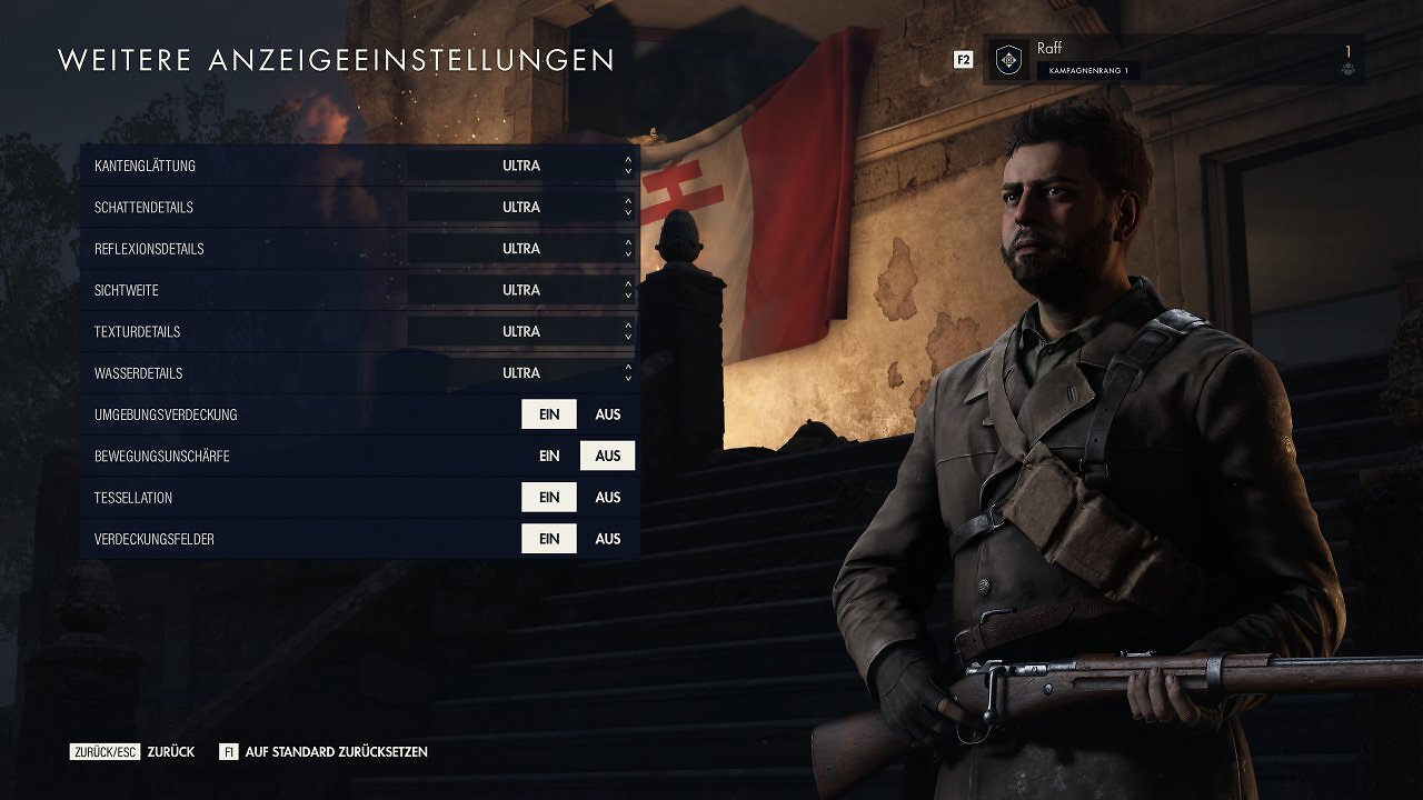 Sniper Elite Resistance Grafikoptionen 2