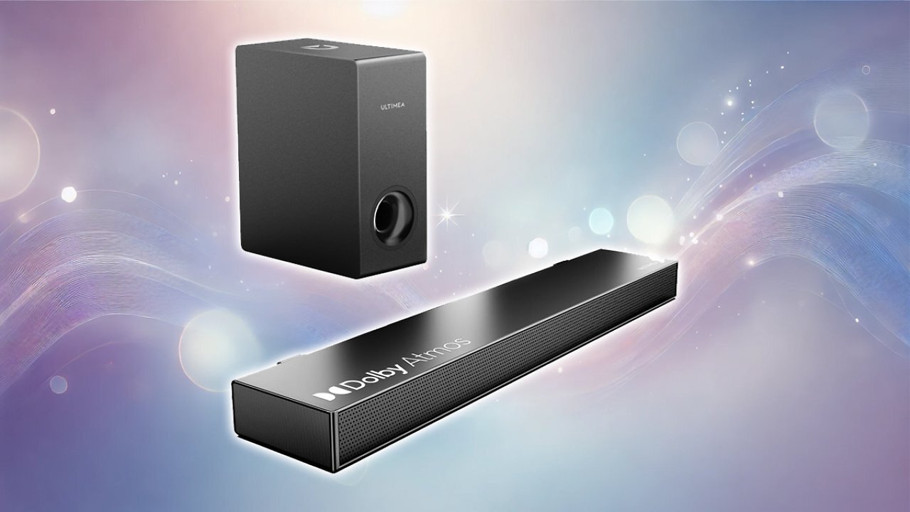 [21/02/2025] ULTIMEA Soundbar für TV Geräte mit Dolby Atmos, BassMX, 3D Surround Sound System für TV Lautsprecher Heimkino, Soundbar mit Subwoofer, 5.3 Bluetooth PC Sound Bars, 190W Spitzenleistung, Nova S50 Amazon Angebot