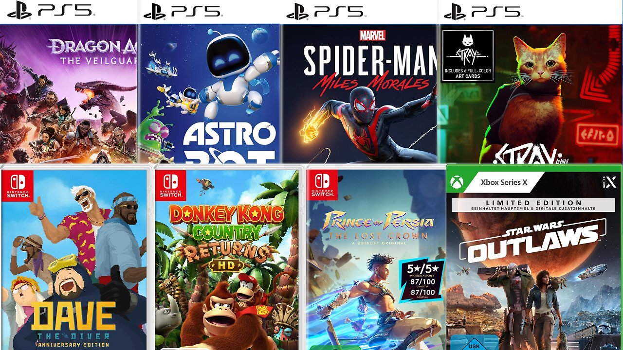[05/02/2025] Gaming-Deals der Woche: bis zu 85 % Rabatt auf PS5, Xbox Series & Nintendo Switch