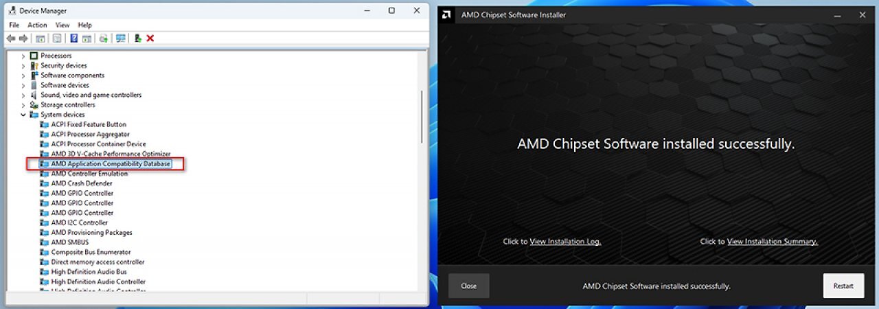 AMD Application Compatibility Database