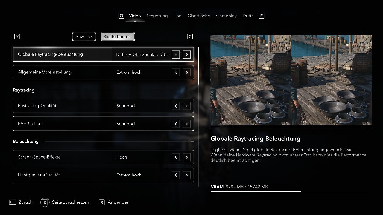 [14/03/2025] Assassin's Creed Shadows - Menü - 05 - Skalierbarkeit I