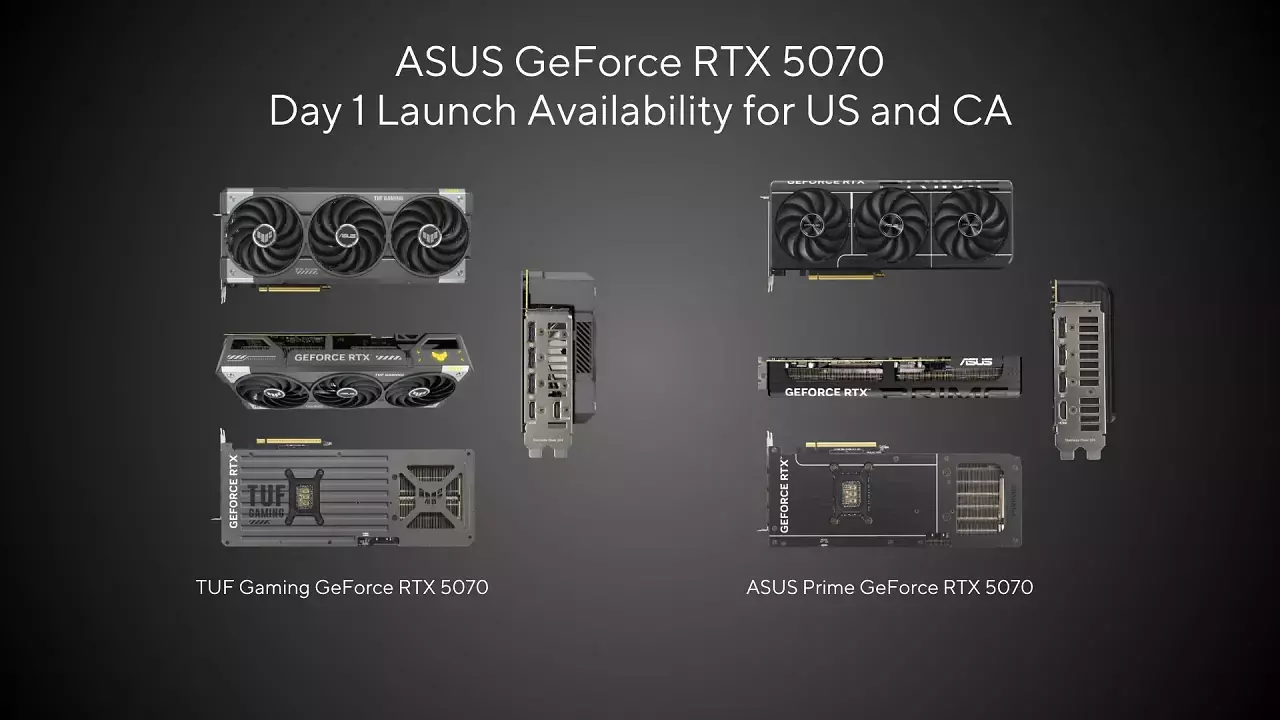 [05/03/2025] Geforce RTX 5070: Asus verrät Preise der Custom-Designs - teils auf Ti-Niveau