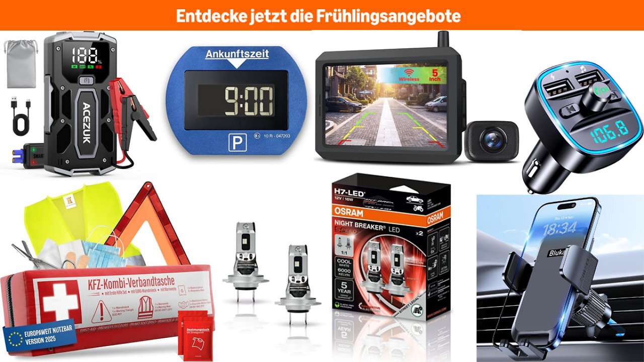 Nicht nur Osram Night Breaker: Die 40 besten Deals für Auto & Motorrad bei den Amazon Frühlingsangeboten