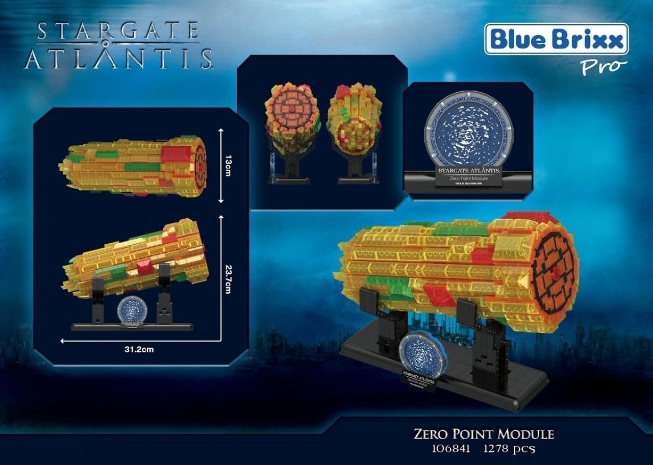 Das ZPM spielte in Stargate Atlantis eine wichtige Rolle als Energiequelle der Antiker. Das Klemmbaustein-Set von Bluebrixx mit LED-beleuchtung war lange ausverkauft. Nun ist es wieder zu bekommen.