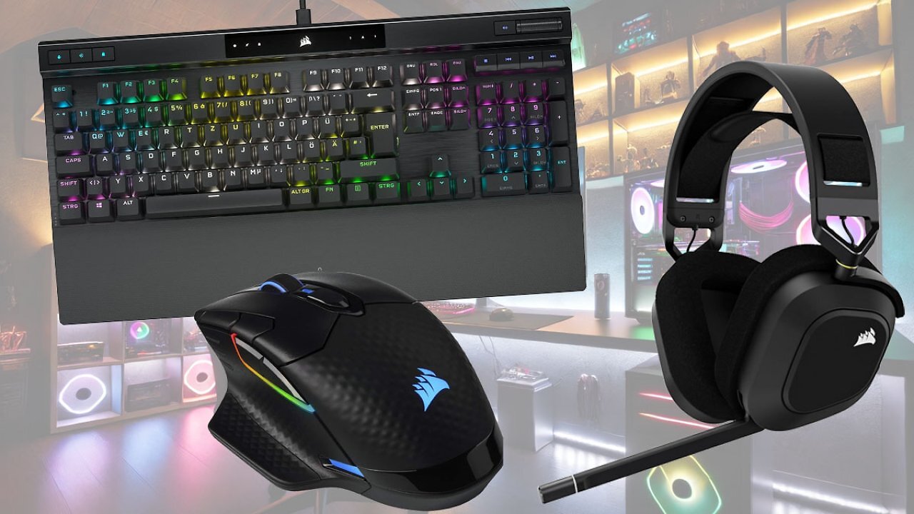 Amazon bugsiert PC-Gaming-Zubehör von Corsair günstiger raus: Gaming-Mäuse, Headsets, Tastatur