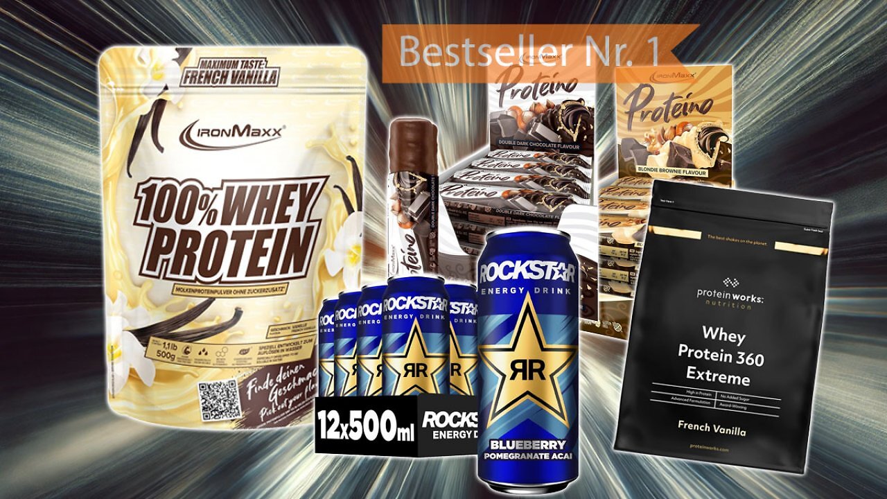 [10/03/2025] Gamer und Pumper frohlocken: Amazon verkloppt Nr. 1 Proteinriegel, Whey und Energy (1)