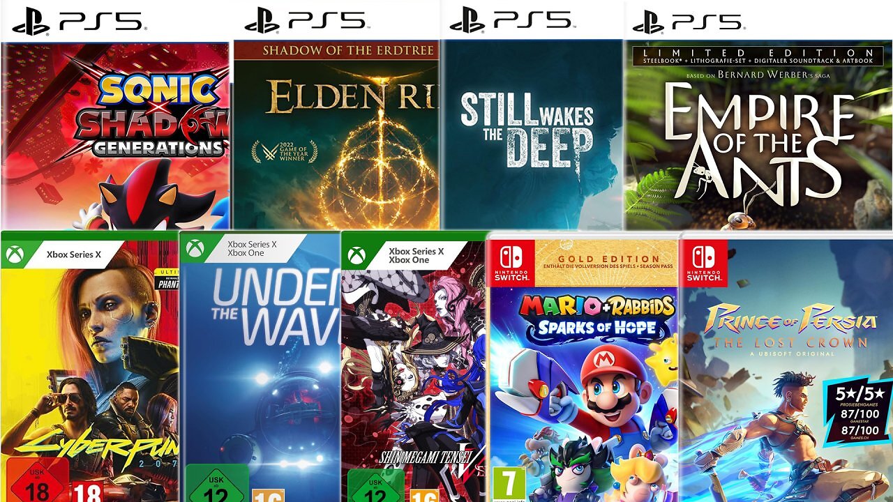 [26/03/2025] Amazon verramscht Videospiele: bis zu 76 % Rabatt auf PS5, Xbox Series & Nintendo Switch