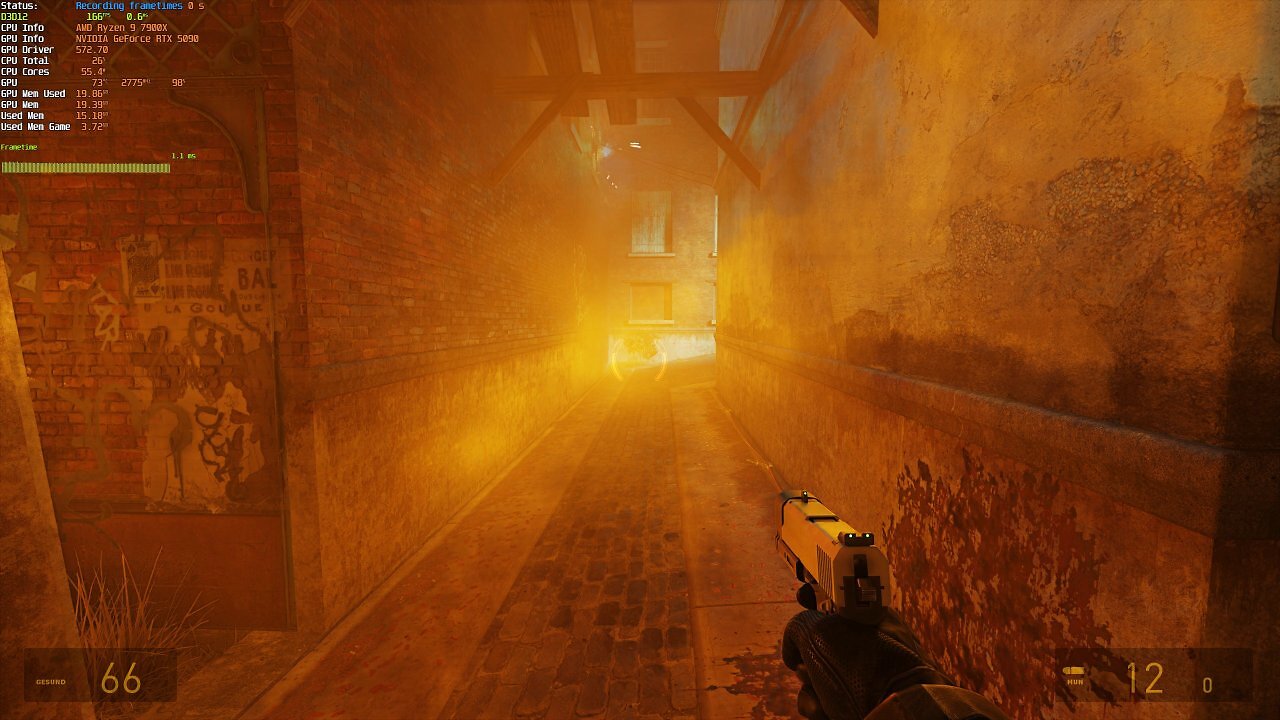 [21/03/2025] Half-Life-2 RTX-Demo: Temporaler Feuertest, mit MFG x4 - 01 - Start, 0 Sekunden