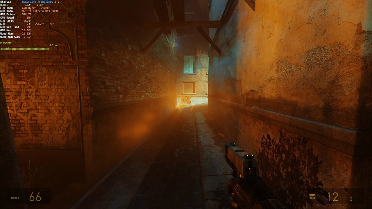 [21/03/2025] Half-Life-2 RTX-Demo: Temporaler Feuertest, mit MFG x4 - 02 - 5 Sekunden