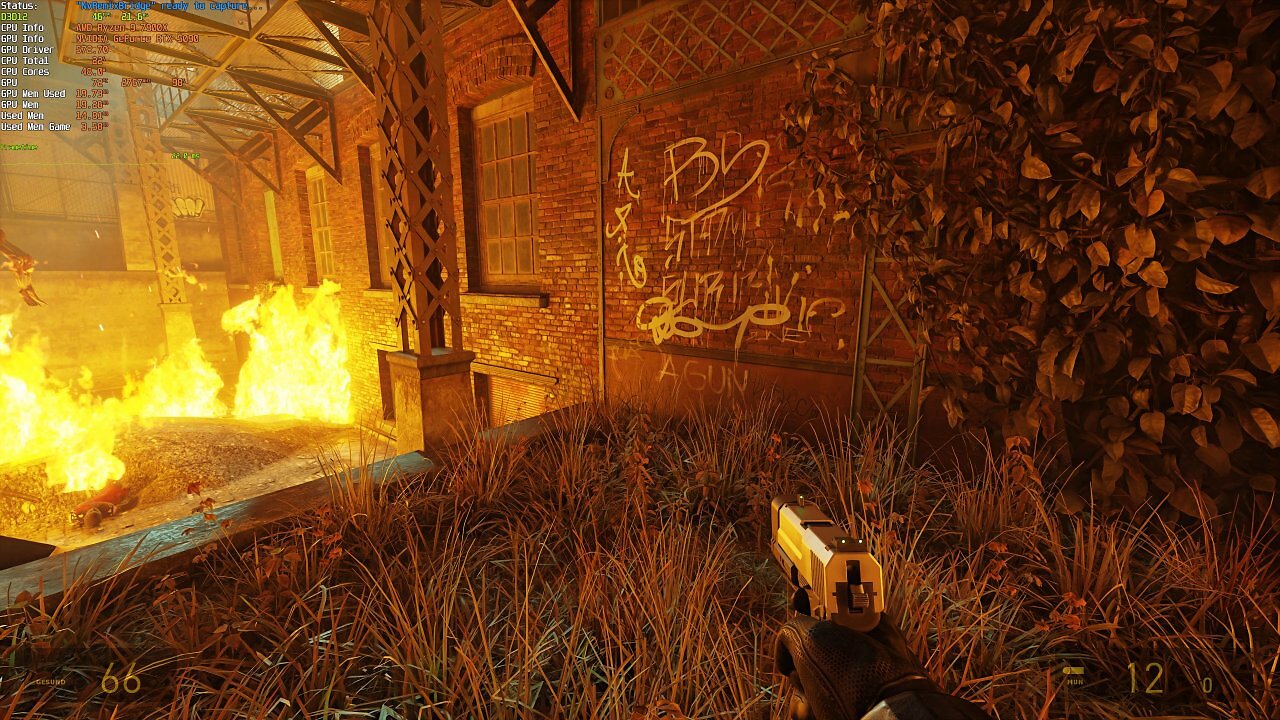 [21/03/2025] Half-Life 2 RTX Demo: Temporaler Nebeltest, Dis-Occlusion (DLSS Q, RR Transformer) - 00 Ausgangspunkt