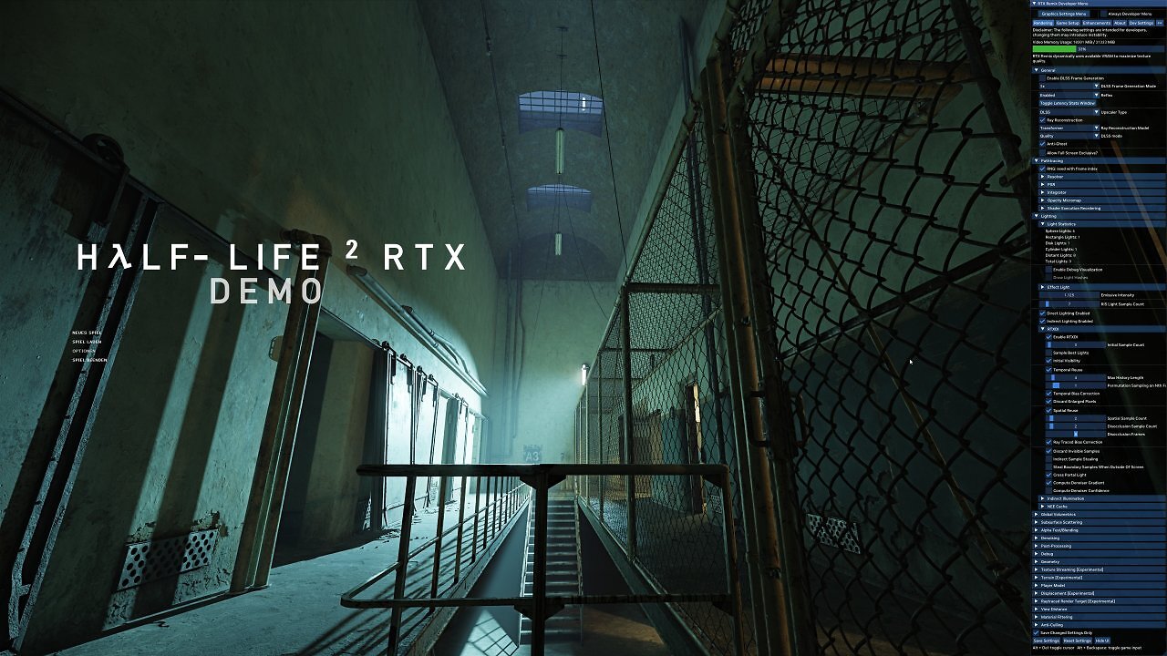[21/03/2025] Half-Life 2 RTX Demo: RTX Remix Developer Options I