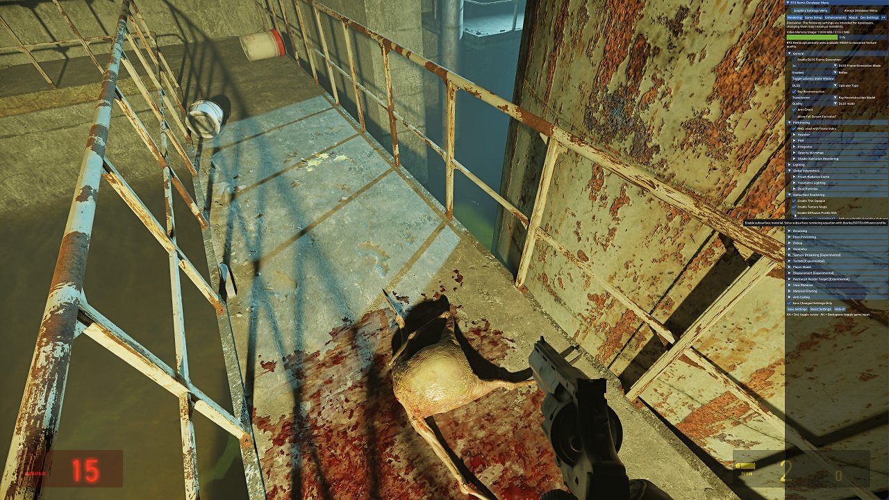 [21/03/2025] Half-Life 2 RTX Demo: Subsurface-Scattering bei einer Head-Crab