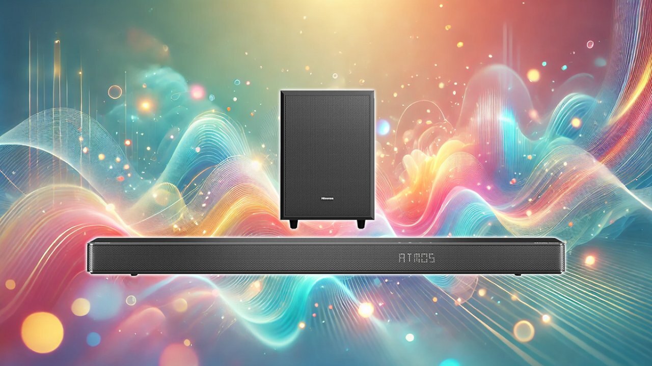 [24/03/2025] Hisense AX3120G 3.1.2 Soundbar mit kabellosem Subwoofer, 360W, Dolby Digital Plus, Dolby Atmos, Bluetooth, HDMI eARC/Optical/AUX/USB, Schwarz (2024) Amazon Angebot