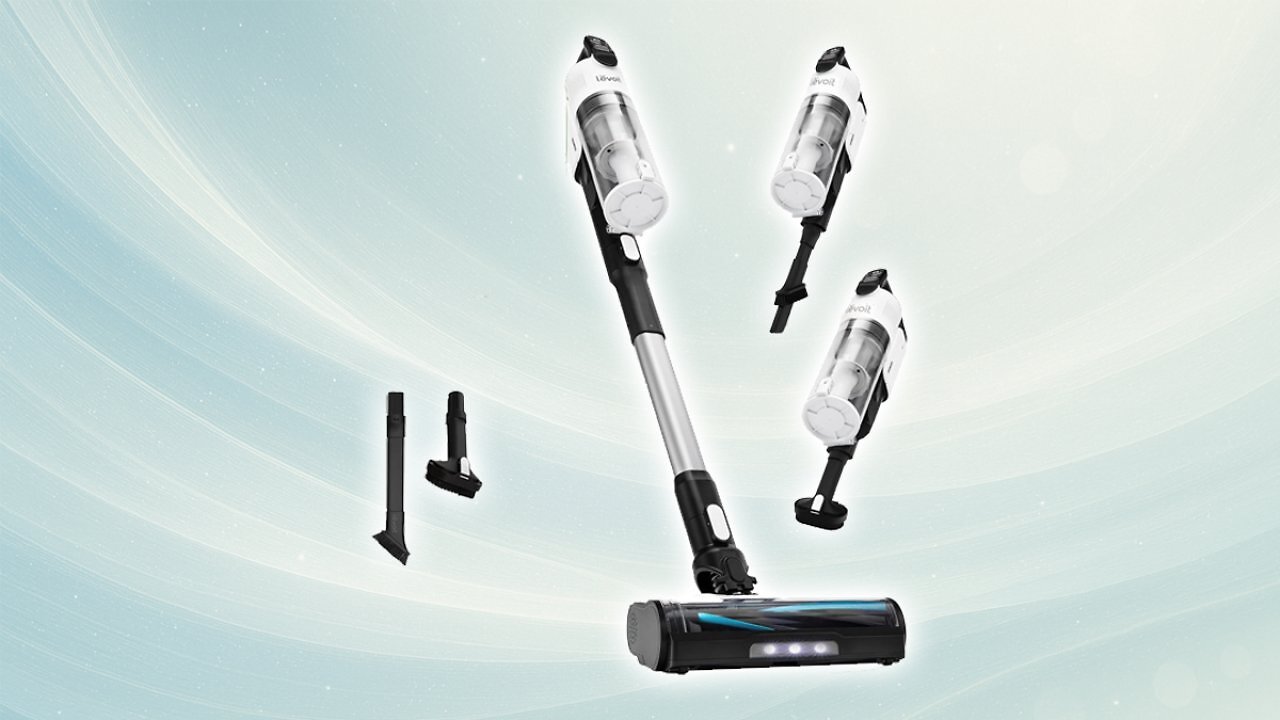 [31/03/2025] Levoit Akku Staubsauger mit Tierhaardüse, Anti Haar Wrap, 4-in-1 Kabelloser Akkustaubsauger mit 99,9 Prozent Filterleistung, Beutelloser Akkusauger für Teppich Hartböden und Auto, max 50 min Laufzeit Amazon Angebot
