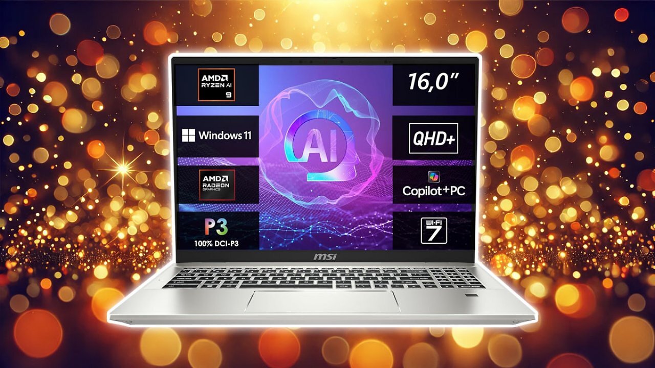 [02/03/2025] 400 Euro Preisrutsch in 6 Wochen - MSI-Laptop mit Ryzen AI 9 365 immer günstiger