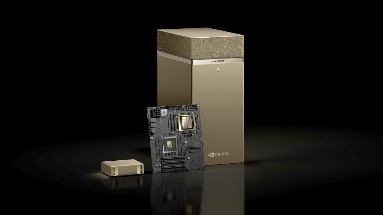 [19/03/2025] Auf Project Digits folgt DGX Station: Nvidia kommt zur GTC 2025 mit einem eATX-Mainboard auf Basis von Blackwell Ultra um die Ecke.