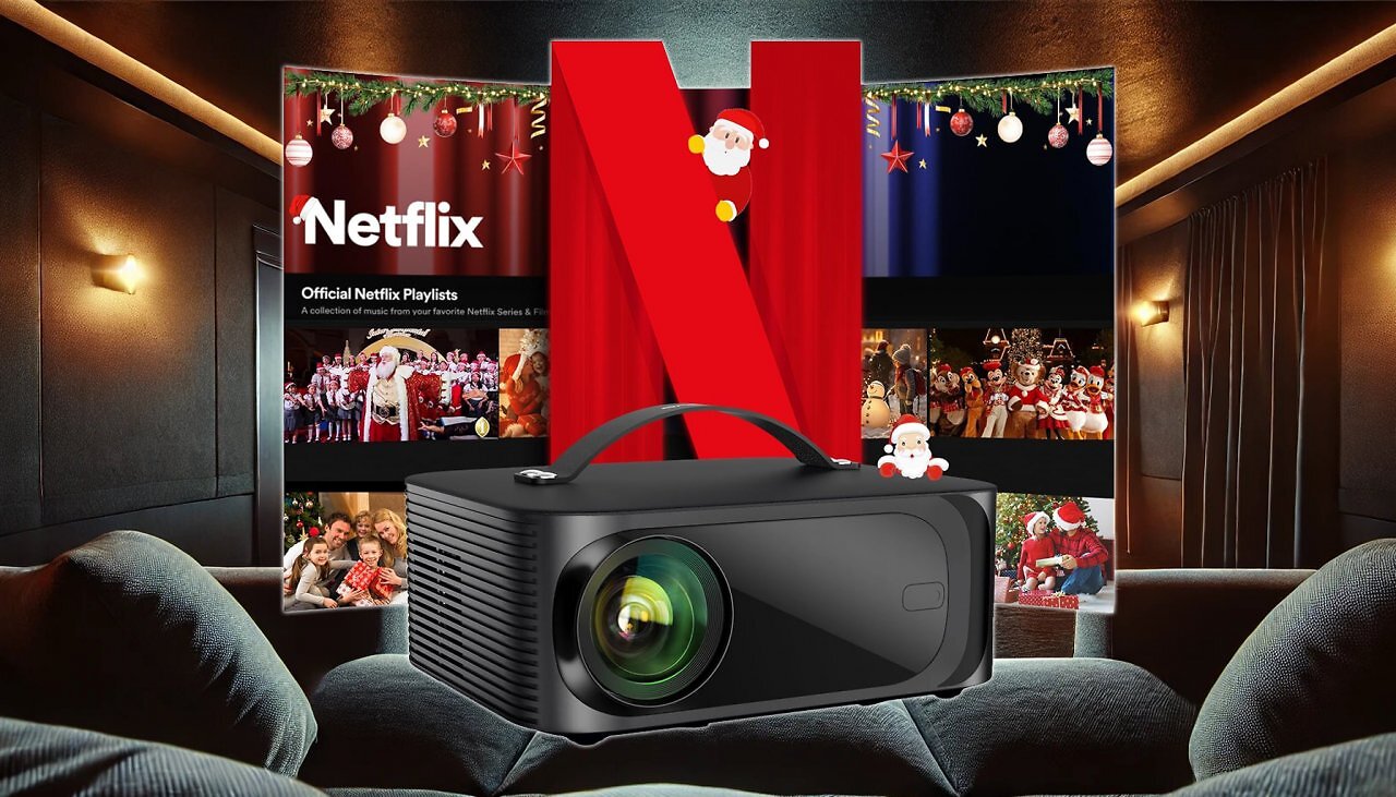 [13/03/2025] Heimkino-Upgrade mit 43 % Rabatt: Offizieller Netflix-Beamer mit 4K-Video, WiFI & Dolby Audio