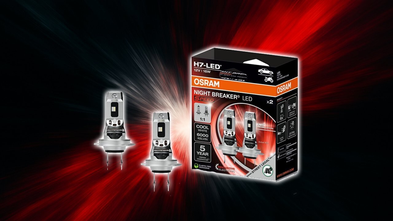 [28/03/2025] OSRAM NIGHT BREAKER LED SPEED H7, LED-Fern- und Abblendlicht mit Straßenzulassung, 6000K, schnelle Installation, kein mechanisches Zubehör notwendig, LEDEC02 integriert Amazon Angebot