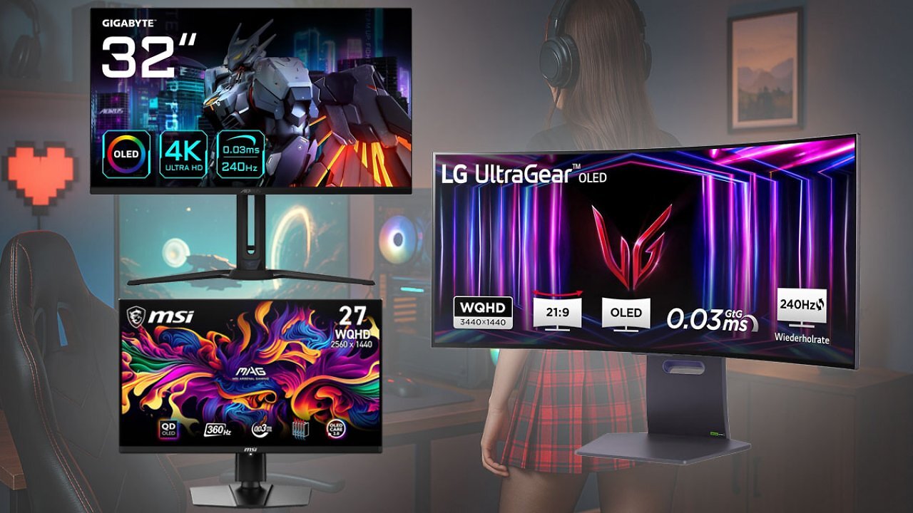 Brillantes Bild: 10 OLED-Gaming-Monitore zu Bestpreisen bei den Amazon Frühlingsangeboten