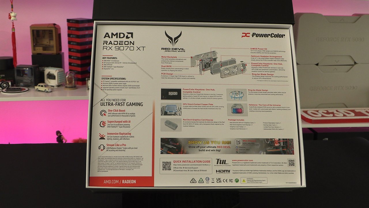 [25/03/2025] Powercolor Radeon RX 9070 XT Red Devil Spectral White (1) (7)