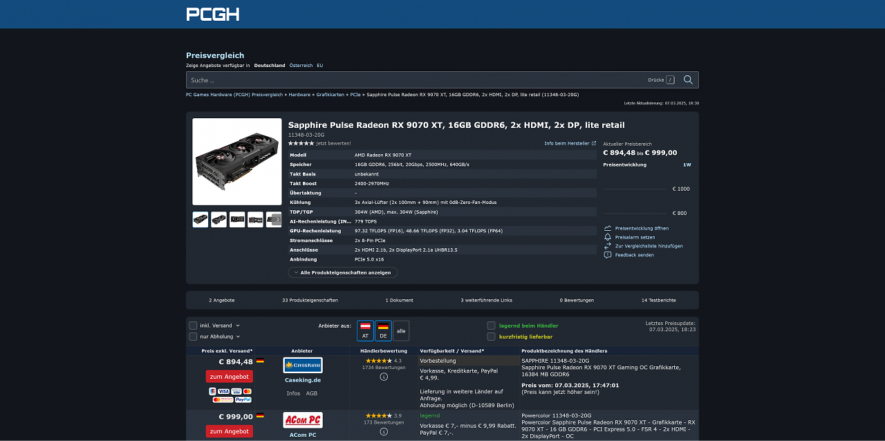 [07/03/2025] Radeon RX 9070 XT