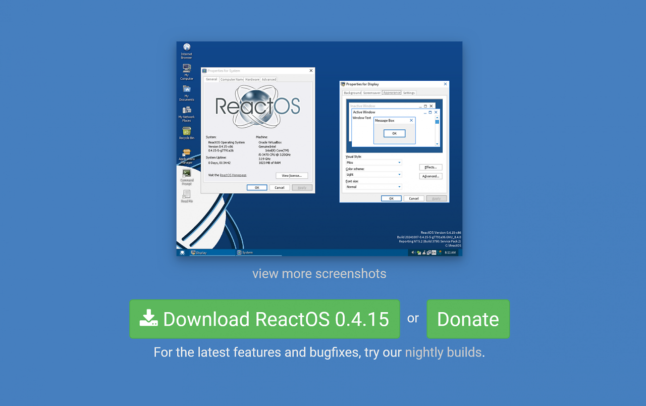 [23/03/2025] ReactOS 0.4.15